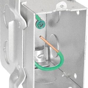 Southwire G603-FR-UPC Switch Box, 1-Gang, 5-Knockout, 1/2 in Knockout, Steel, Silver, Galvanized
