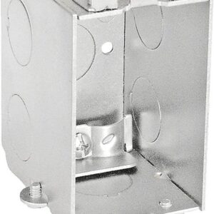 Southwire G601-R-UPC Switch Box, 1-Gang, 5-Knockout, 1/2 in Knockout, Steel, Silver, Galvanized