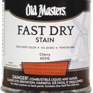 Old Masters 60316 Fast Dry Stain, Cherry, Liquid, 1/2 pt