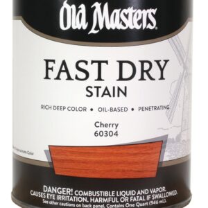 Old Masters 60304 Fast Dry Stain, Cherry, Liquid, 1 qt