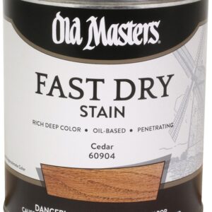 Old Masters 60904 Fast Dry Stain, Cedar, Liquid, 1 qt