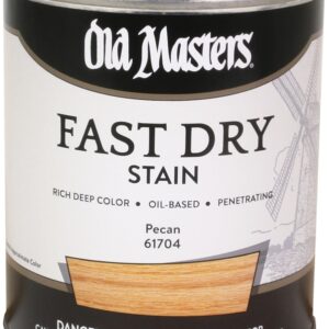 Old Masters 61704 Fast Dry Stain, Pecan, Liquid, 1 qt