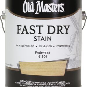 Old Masters 61301 Fast Dry Stain, Fruitwood, Liquid, 1 gal