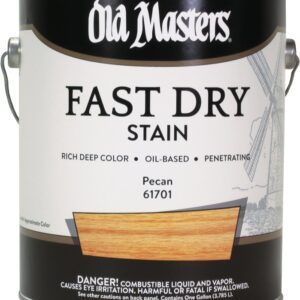 Old Masters 61701 Fast Dry Stain, Pecan, Liquid, 1 gal