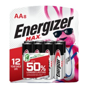 BATTERY ALKALINE MAX 8 PACK/AA