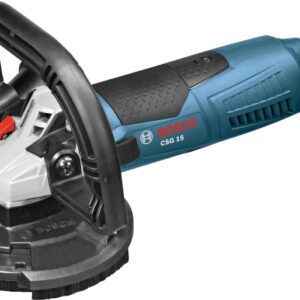 Bosch CSG15 Surfacing Grinder, 12.5 A, 5/8-11 Spindle, 5 in Dia Wheel, 9300 rpm Speed, Diamond Cup Wheel
