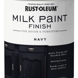 Rust-Oleum 331051 Milk Paint, Matte, Navy, 1 qt, Can