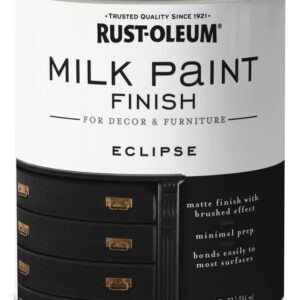 Rust-Oleum 331052 Milk Paint, Matte, Eclipse, 1 qt, Can