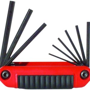 Eklind 25911 Hex Key Set, Includes: 5/64 to 1/4 in Keys, 9-Piece, Steel