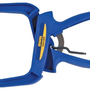 Irwin 59400CD Handi-Clamp, 75 lb Clamping, 4 in Max Opening Size, 3 in D Throat, Resin Body