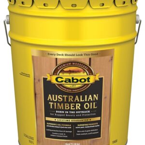 Cabot 140.0019400.008 Timber Oil, Natural, Liquid, 5 gal, Pail