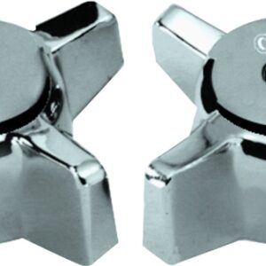 Danco 88092 Faucet Handle, Zinc, Chrome Plated, For: Sterling/Rockwell Two Handle Tub/Shower Faucets