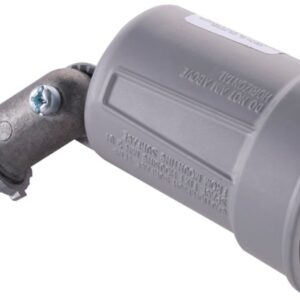 Hubbell 5606-5 Lamp Holder, Weatherproof, 5 in L x 2.094 in W x 2.094 in H Dimensions, 120 V, 75 to 150 W, Gray