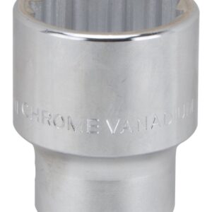 Vulcan MT-SM6034 Drive Socket, 34 mm Socket, 3/4 in Drive, 12-Point, Chrome Vanadium Steel, Chrome