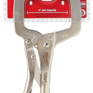 Milwaukee Torque Lock 48-22-3531 Locking C-Clamp, 11 in OAL, 4 in Max Opening Size, 4 in D Throat, Alloy Steel Body