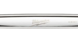 Milwaukee 45-96-9517 Combination Wrench, Metric, 17 mm Head, 8.86 in L, 12-Point, Steel, Chrome