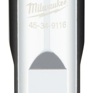 Milwaukee 45-34-9116 Socket, 15 mm Socket, Standard Socket, 1/2 in Drive, 6-Point, Chrome Vanadium Steel, Chrome