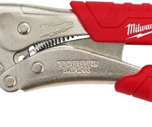 Milwaukee 48-22-3406 Locking Plier, 6 in OAL, 2.4 in Jaw Opening, Black/Red Handle, Comfort-Grip Handle, 3/16 in W Jaw