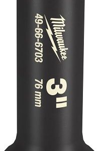 Milwaukee SHOCKWAVE Impact Duty Series 49-66-6703 Socket Extension, 3/8 in Drive, 3 in L