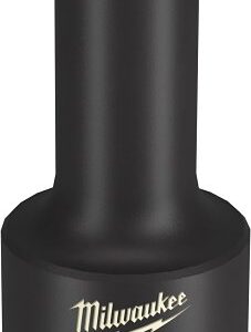 Milwaukee SHOCKWAVE Impact Duty Series 49-66-6148 Deep Impact Socket, 6 mm Socket, 3/8 in Drive, Square Drive, 6-Point