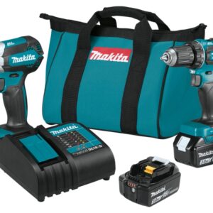 Makita XT281S Brushless Combination Kit, Battery Included, 18 V, 2-Tool, Lithium-Ion Battery