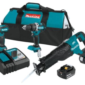 Makita XT328M Brushless Combination Kit, Battery Included, 18 V, 3-Tool, Lithium-Ion Battery