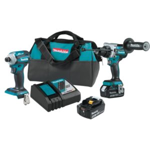Makita XT288T Series Combination Tool Kit, Battery Included, 5 Ah, 18 V, Lithium-Ion, 1/PK
