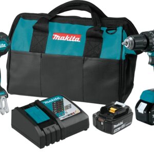 Makita XT269T Combination Tool Kit, Battery Included, 5 Ah, 18 V, 2-Tools, 2/PK