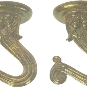 Westinghouse 7045100 Swag Hook, 1-1/2 in L, 1-1/4 in W, 1.06 in H, Metal, Antique Brass