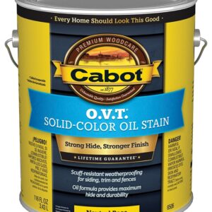 Cabot O.V.T. 140.0006506.007 Oil Stain, Flat, Neutral Base, Liquid, 1 gal