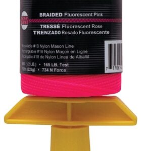 Stringliner 25462 Line Reel, 500 ft L Line, Fluorescent Pink Line, 1/2 in Dia