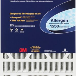 Filtrete DP01DC-4 Air Filter, Electrostatic, 4 in Thick, 25 in L, 16 in W, 12 MERV, Cardboard Frame