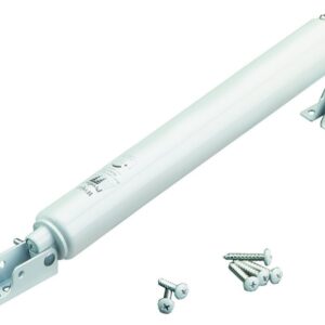 Wright Products V820AWH Pneumatic Door Closer, 11 in L, Aluminum, Powder-Coated, 90 deg Opening