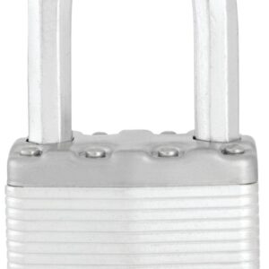 Master Lock M5XKADLF Padlock, Alike Key, 3/8 in Dia Shackle, 1-1/2 in H Shackle, Boron Carbide Shackle, Steel Body, Zinc