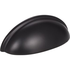 KasaWare K3833MB-2 Cabinet Pull, 3.687 mm L Handle, 1-5/16 in Projection, Zinc, Matte Black