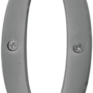 Hy-Ko Prestige Series BR-43SN/0 House Number, Character: 0, 4 in H Character, Nickel Character, Solid Brass