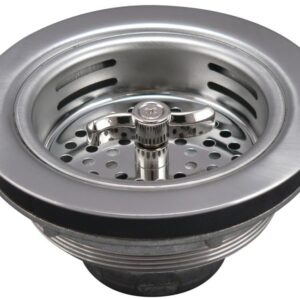 Keeney 1433SS Basket Strainer, 4-7/16 in Dia, Stainless Steel, 3-1/4 in Dia Mesh