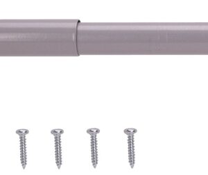 ProSource 21013ZCX-PS Adjustable Closet Rod, 30 to 48 in L, Steel, Silver