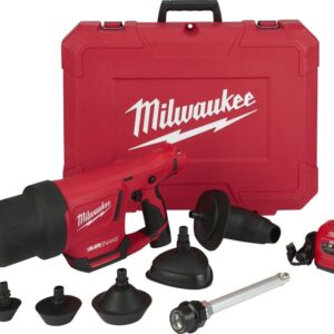 Milwaukee 2572B-21 Drain Cleaning Air Gun Kit, Battery