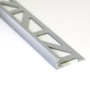 Emser Tile Signature Series ZBL300-410-08025-1 Edge Protector Trim, Aluminum, Satin Silver