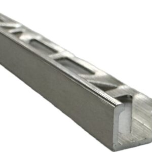 Emser Tile Signature Series ZBL300-420B-10025 Edge Protector Trim, Aluminum, Brushed Nickel
