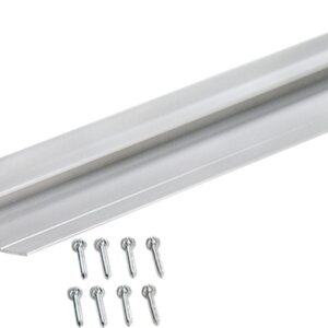 M-D 70318 Series Cove Moulding with Nail, 96 in L x 1-1/8 in W x 3/8 in H Dimensions, Aluminum, Silver