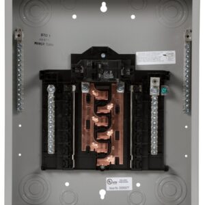 Siemens PN PN1224B1100C Assembled Load Center, 100 A, 12-Space, 24-Circuit, Main Breaker, Plug-On Neutral, Gray
