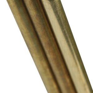 K & S 8162 Decorative Metal Rod, 1/16 in Dia, 12 in L, 260 Brass, 260 Grade