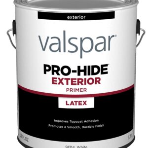 Valspar PRO-HIDE 91314 Series 028.0091314.007 Exterior Primer, White, 1 gal, Metal Pail