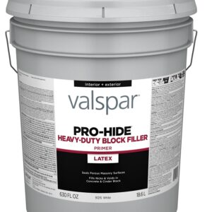Valspar Pro-Hide 91229 Series 028.0091215.008 Blockfiller Primer, White, 5 gal, Pail