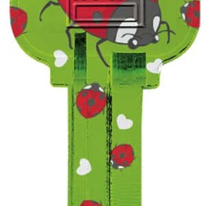 Hy-Ko 16005KW1-20 Key Blank, Ladybug, Brass, Nickel, For: Kwikset KW1 Keyways, KW1-20 Key Number