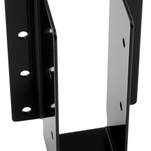 National Hardware 1221BC Series N800-019 Joist Hanger, 5-1/8 in H, 2 in D, 3-3/16 in W, Steel, Black, Surface Mounting