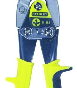 STANLEY 14-563 Aviation Snip, 12-1/2 in OAL, 1-1/2 in L Cut, Straight Cut, Chrome Molybdenum Steel Blade