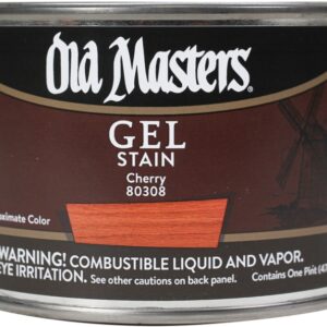 Old Masters 80308 Gel Stain, Cherry, Liquid, 1 pt, Can